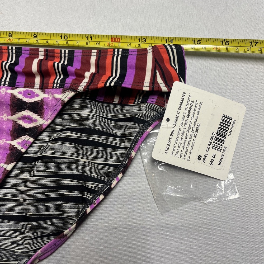 Athleta Ariel Tiki Bikini Bottoms Nylon Blend Geometric Women's Small - Picture 5 of 5